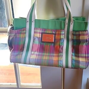 Tommy Hilfiger plaid tot bag